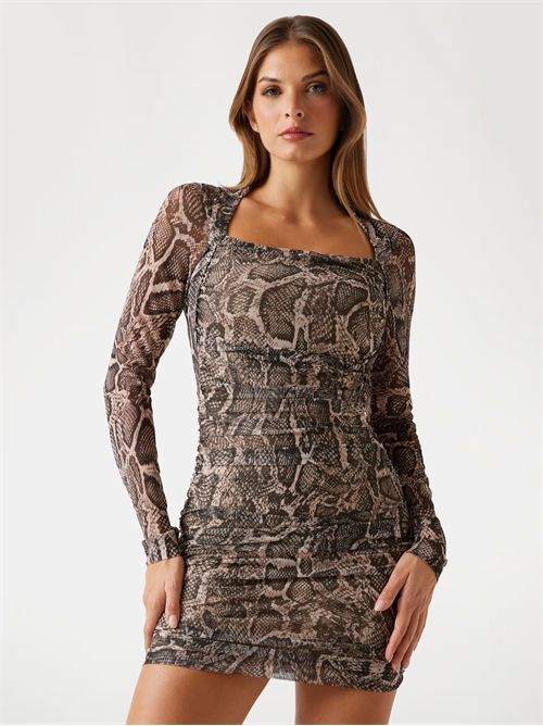 Vestito mini stampa all over GUESS | W5BK65KCZC2/P1UG